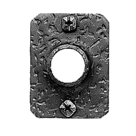 Acorn Mfg 412 Plain Rose Passage Black Iron RMIBP